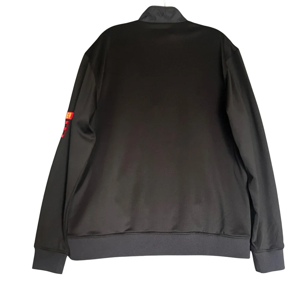 Atlanta Hawks Levelwear NBA Men Black Quilted Hybrid Full Zip Jacket Size Large